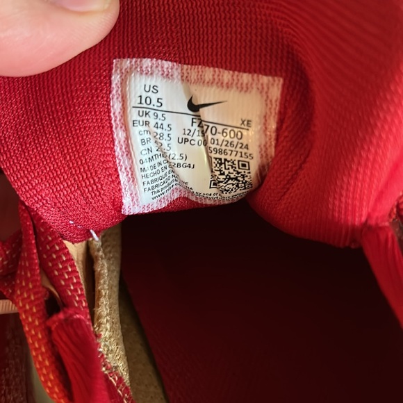 Nike San Francisco 49ers Pegasus 41 Shoes Red White FZ5070-600 Men Sz 10.5 - Picture 7 of 7